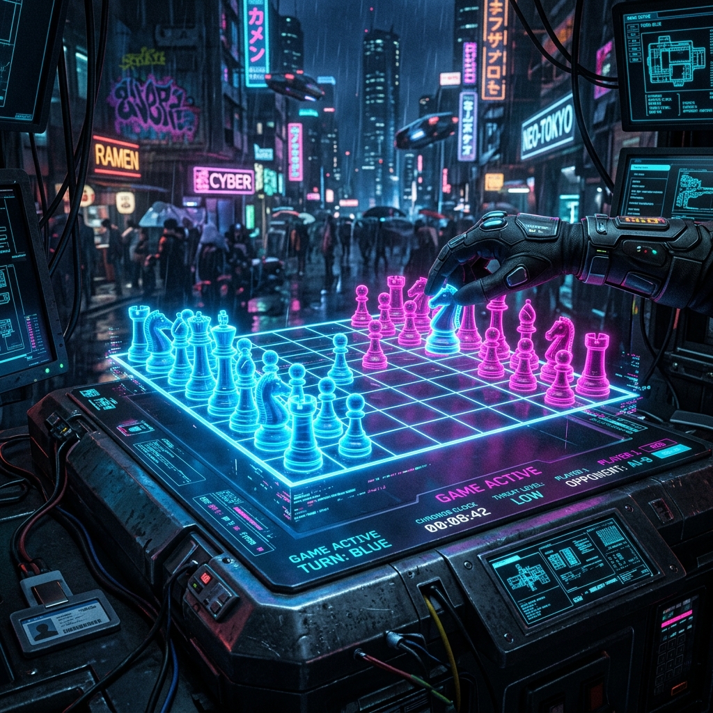 Cyber Chess Board Layout